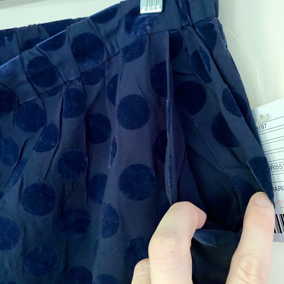 Navy blue polka dot lounge pants - Picture 6 of 6
